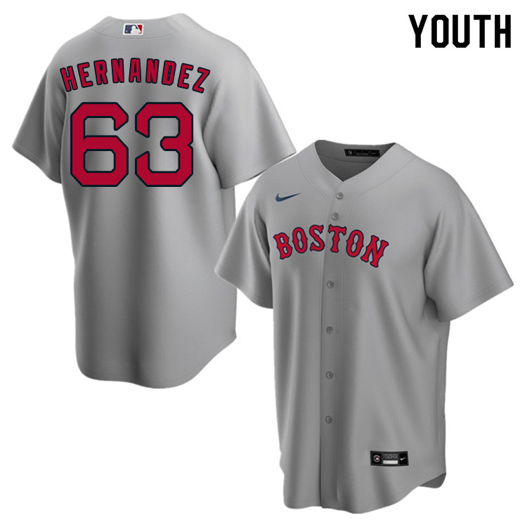 Nike Youth #63 Darwinzon Hernandez Boston Red Sox Baseball Jerseys Sale-Gray